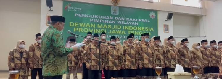 Waketum DMI Syafruddin Lantik Pengurus DPW DMI  Jawa Tengah Periode 2022-2027