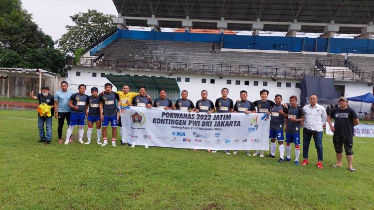 Cuaca Buruk  PWI DKI Jakarta dan Jatim Ditetapkan Juara Bersama Cabang Sepakbola Porwanas 2022
