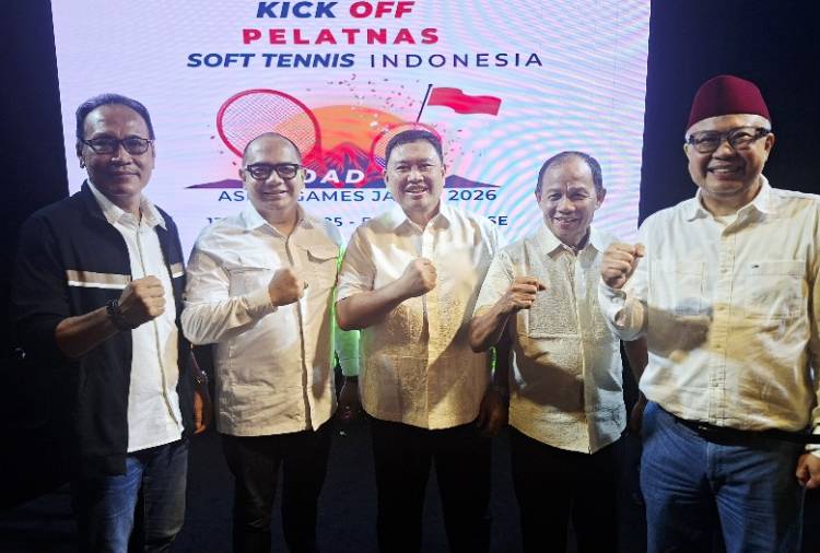 Awal Chairuddin Pimpin Kick Off Pelatnas Soft Tennis, Indonesia Bidik Prestasi di Asian Games 2026