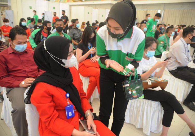 Fatigon Bersama Grab dan Kemenkes Kembali Hadirkan Vaccine Center di Palembang