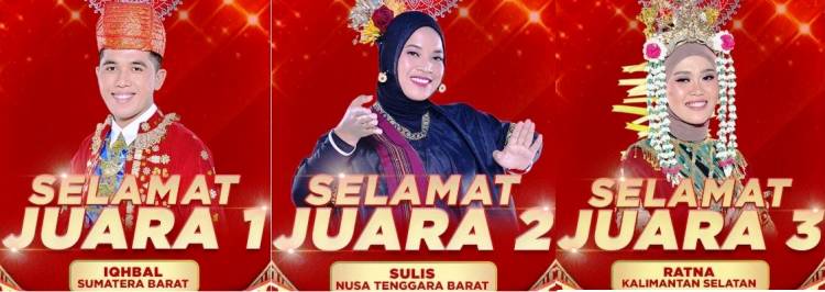 LIDA 2021; Nobatkan Iqhbal, Sulis dan Ratna Sebagai Juara 1, 2 & 3