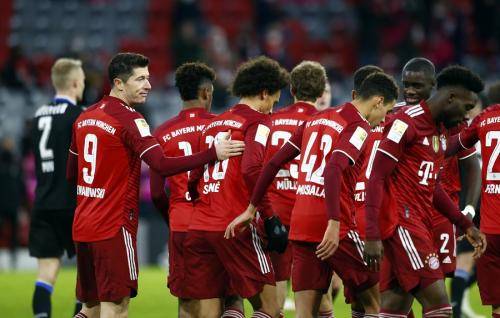 Liga Jerman 2021-2022 : Bayern Munich  Sikat Armenia Bielefeld 1-0