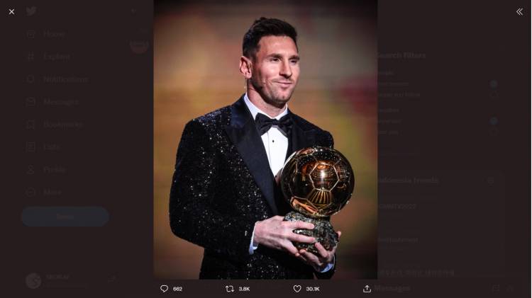 Messi: Harusnya Lewandowski yang Dapatkan Ballon D'Or, Tahun Lalu