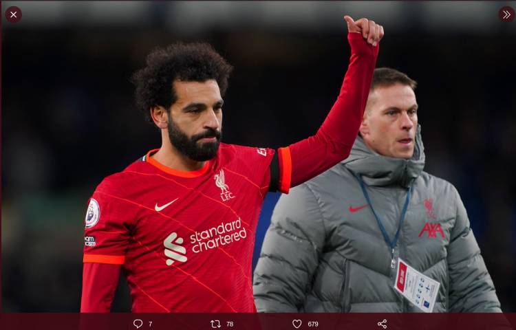 Komentar Mohamed Salah Usai Berada di Posisi 7 Ballon d'Or