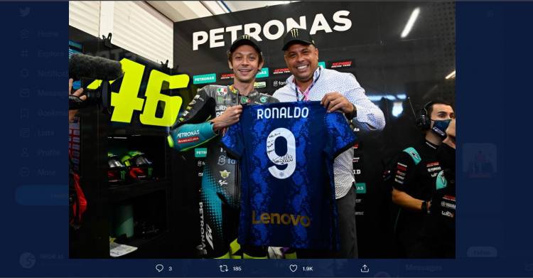 Ronaldo Jadi Alasan Valentino Rossi Cinta Inter Milan