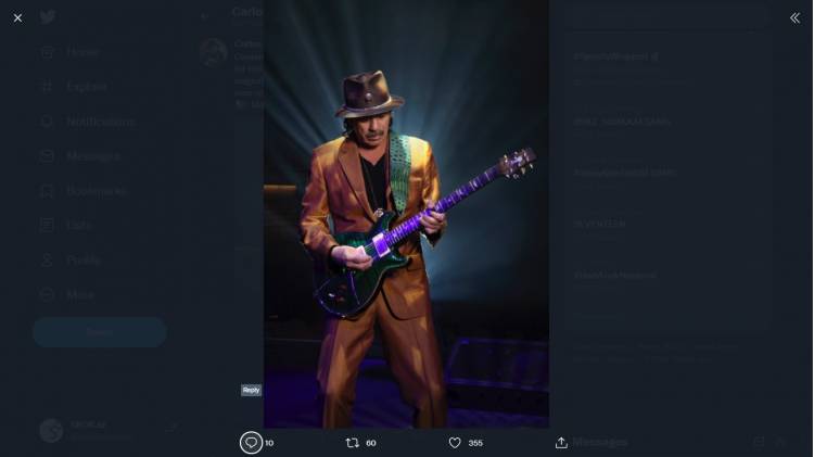 Carlos Santana Batal Manggung di Las Vegas