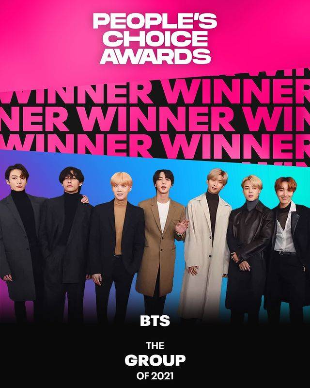 Hasil People's Choice Awards 2021 Kategori Musik, BTS Mendominasi dengan Sabet Tiga Trofi