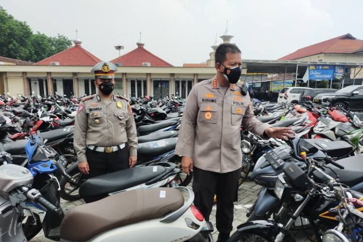 Atasi Keresahan Masyarakat, Satlantas Sidoarjo Amankan Ratusan Motor Balap Liar