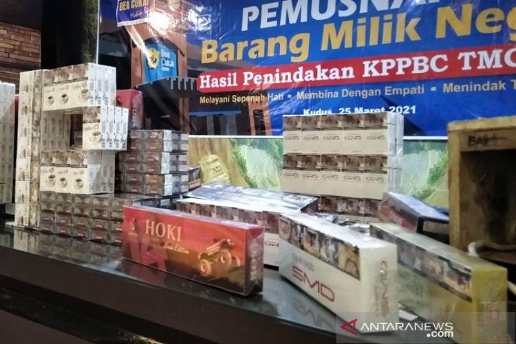 Ada 105 Kasus Rokok Ilegal sepanjang 2021