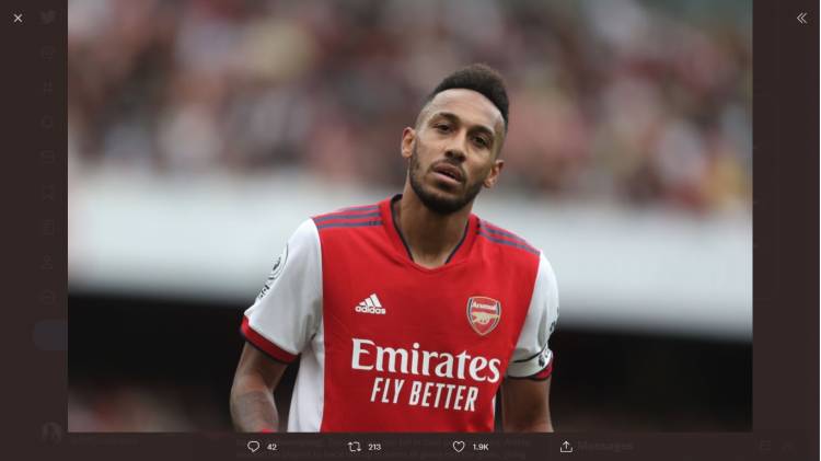 Newcastle United Tertarik Pinjam Aubameyang dari Arsenal