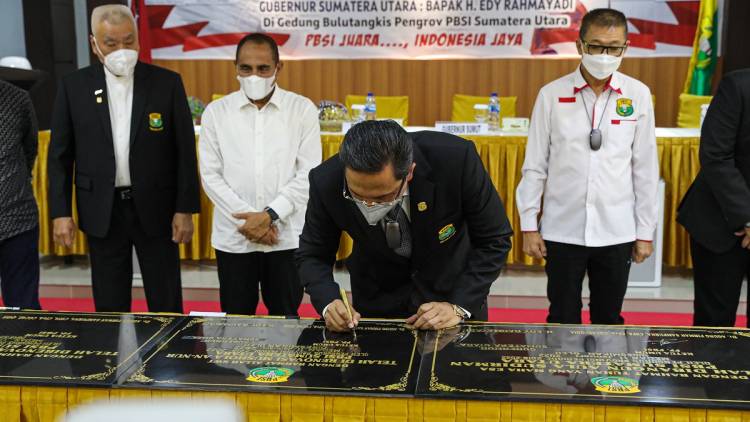 Ketum PBSI Resmikan Pelatnas Wilayah Barat Indonesia di Medan