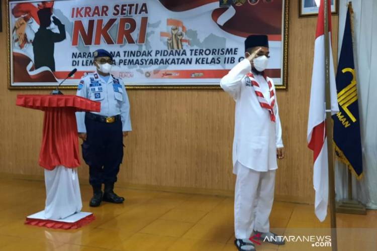 Napi Terorisme di Lapas Garut Ikrarkan Sumpah Setia kepada NKRI