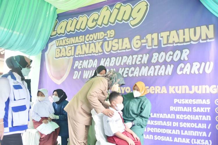 Bupati Bogor Ade Yasin: Capaian Vaksinasi Covid-19 Untuk Anak Sudah 40,44 %