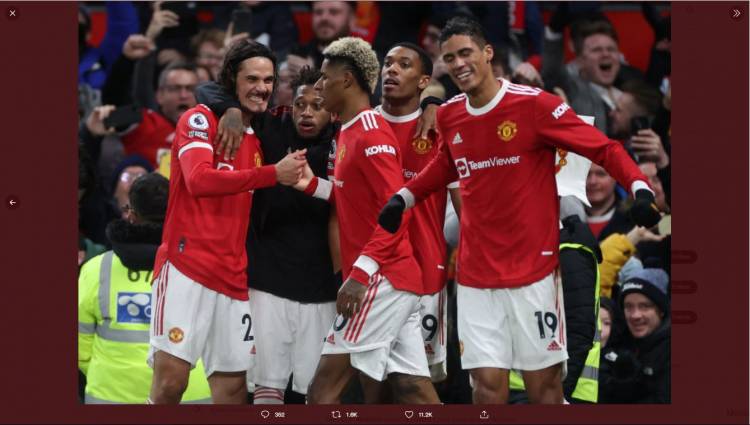 Hasil Liga Inggris: Manchester United Menang Kontroversial, Man City Tertahan 