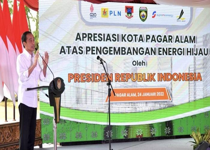 Presiden: Pagar Alam "Pioneer" Kota Nol Emisi