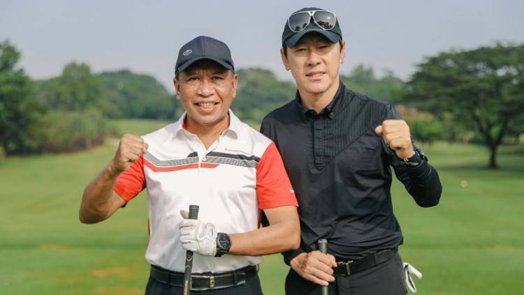 Main Golf Bareng, Menpora dan Shin Tae-yong Bahas Masa Depan Sepak Bola Indonesia