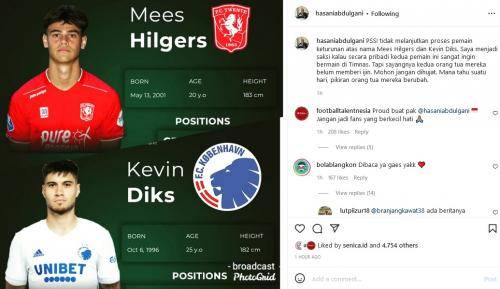 PSSI Hentikan Proses Naturalisasi Mees Hilgers dan Kevin Diks