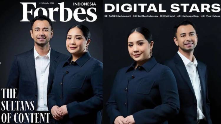 Forbes Indonesia Nobatkan Raffi Ahmad dan Nagita Slavina sebagai 'The Sultans of Content'