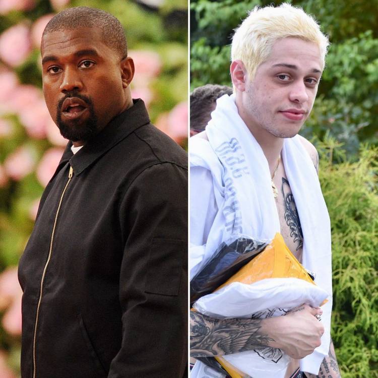 Pete Davidson Tampak Tenang Menghadapi Tingkah Kanye West 