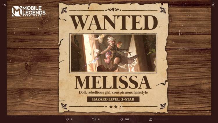 Kata Lemon Soal Hero Baru Mobile Legends, Melissa