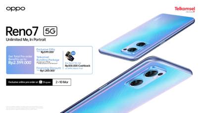 OPPO dan Shopee Tawarkan Kesempatan Terakhir Pemesanan Reno7 5G dengan Berbagai Keuntungan