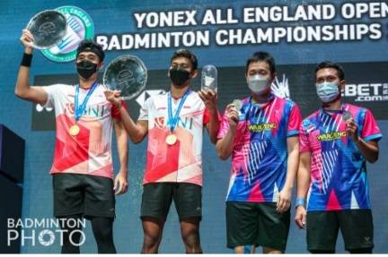 Pasangan Ganda Putra Bagas / Fikri Juara All England 2022