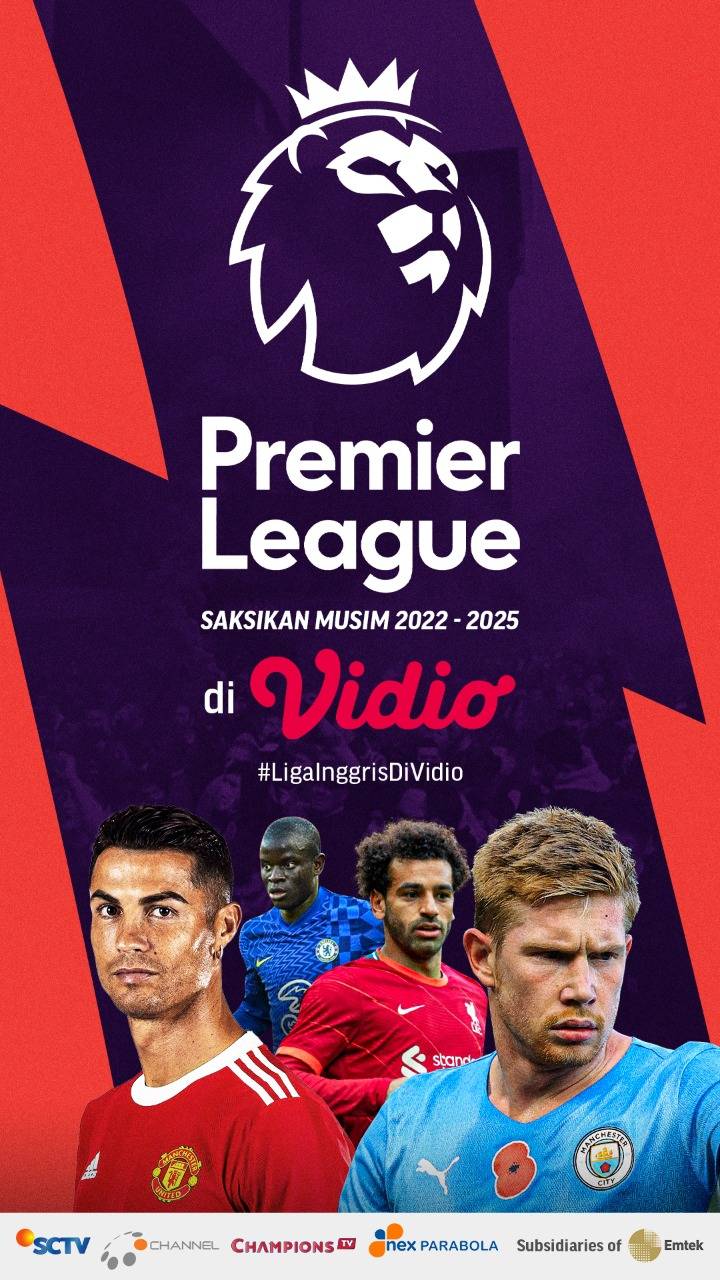 English Premier League; Kini Hadir Di VIDIO