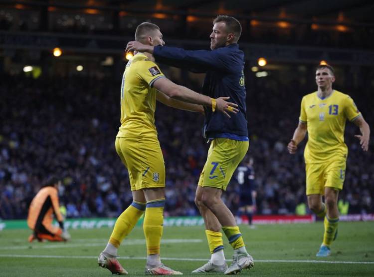 Playoff Piala Dunia 2022 : Ukraina Hajar Skotlandia 3-1