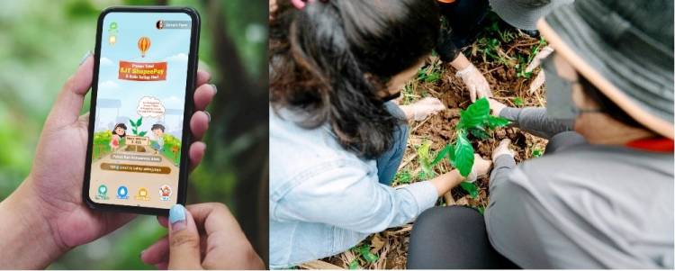 Main Shopee Tanam Bisa Sumbang Ribuan Bibit Pohon di Kaki Gunung Gede Pangrango