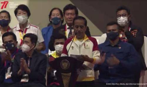 Presiden Jokowi Resmi Tutiup  Asean Para Games XI 2022