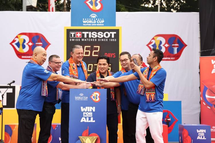 Bundaran HI Jadi Saksi Peluncuran Hitung Mundur Tissot  Satu Tahun Menuju FIBA Basketball World Cup 2023