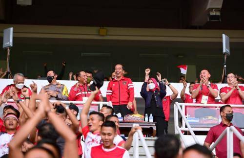 Timnas Indonesia Menang Lawan Kamboja, Presiden: Patut Kita Syukuri!