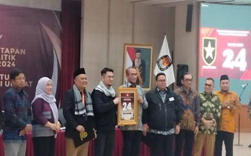 KPU RI Tetapkan Partai Ummat Lolos Pemilu dengan Nomor Urut 24