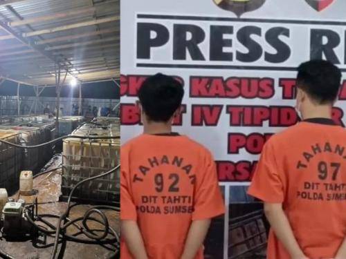 Polisi Gerebek Gudang Pengoplos BBM di Palembang!