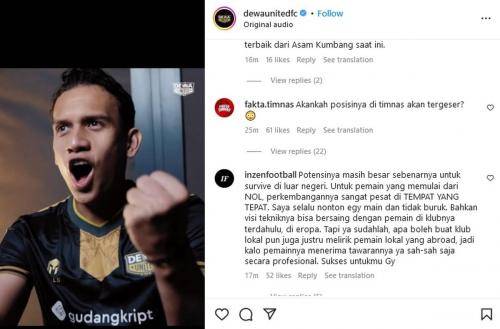 Egy Maulana Vikri Resmi Gabung Klub Liga 1, Dewa United!