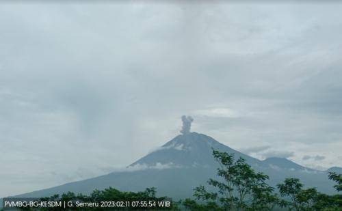 Pagi Ini, Gunung Semeru Kembali Erupsi