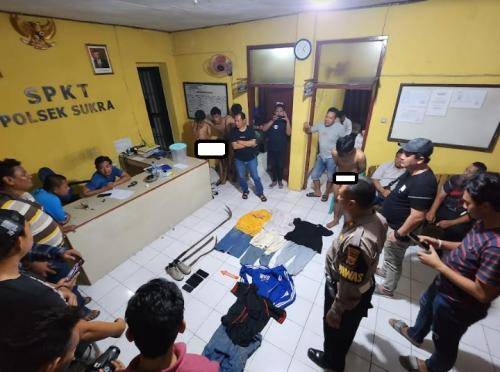 Sadis!  Kawanan Geng Motor Bacok Anggota Polri di Indramayu