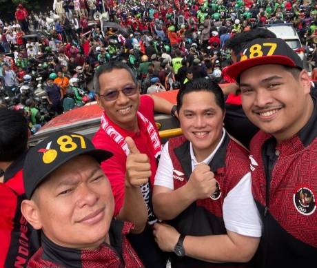 Jakarta Sambut Meriah Garuda Muda, Erick Thohir Ingin Sukses Timnas Jadi Inspirasi Revolusi Mental Indonesia