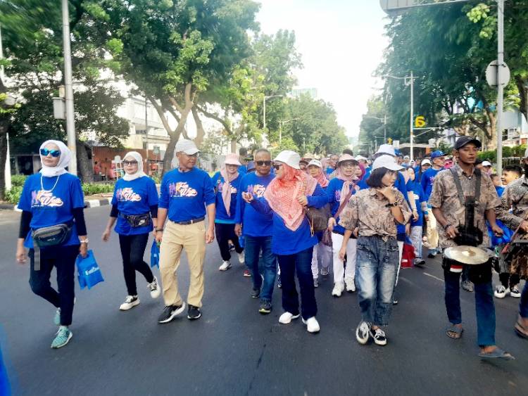 Meriah, Jalan Santai PWI Pusat HUT ke-62 IKWI