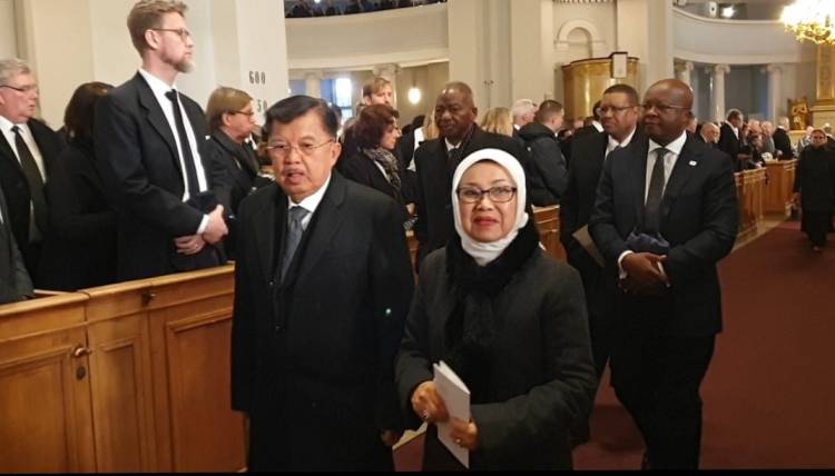 Jusuf Kalla Hadiri Upacara Pemakaman Mantan Presiden Finlandia