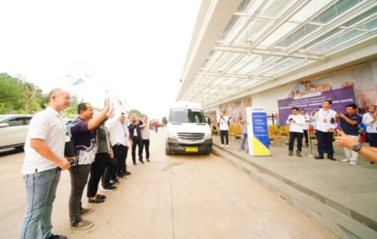 Damri Uji Coba Rute dari Stasiun Kereta Cepat Halim-Bandara Soetta