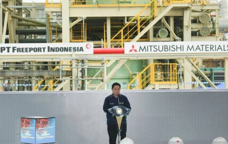 Menteri BUMN Erick Thohir: Peresmian Smelter Milik PT Smelting di Gresik Bukti Pemerintah Jalankan Hilirisasi