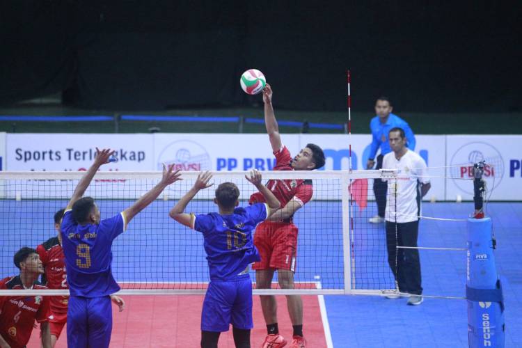 Bolavoli Nusantara Cup 2024:  Tectona Putra Tumbang Atas SKN BDK