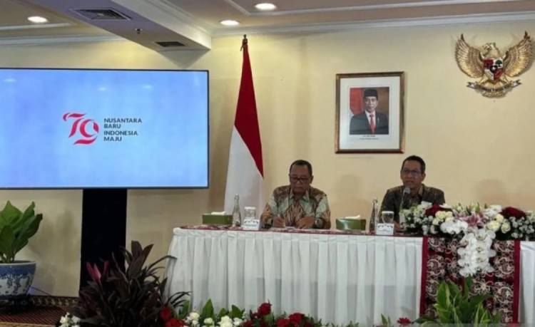 Pemerintah Luncurkan Logo HUT ke 79 RI di Wisma Negara