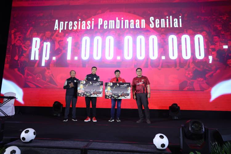 Bank Mandiri Semarakkan Prestasi Timnas U-19 dengan Dana Pembinaan Rp1 Miliar!