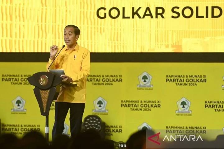 Penutupan Munas Golkar 2024, Presiden Jokowi Singgung Si Tukang Kayu dan Putusan MK