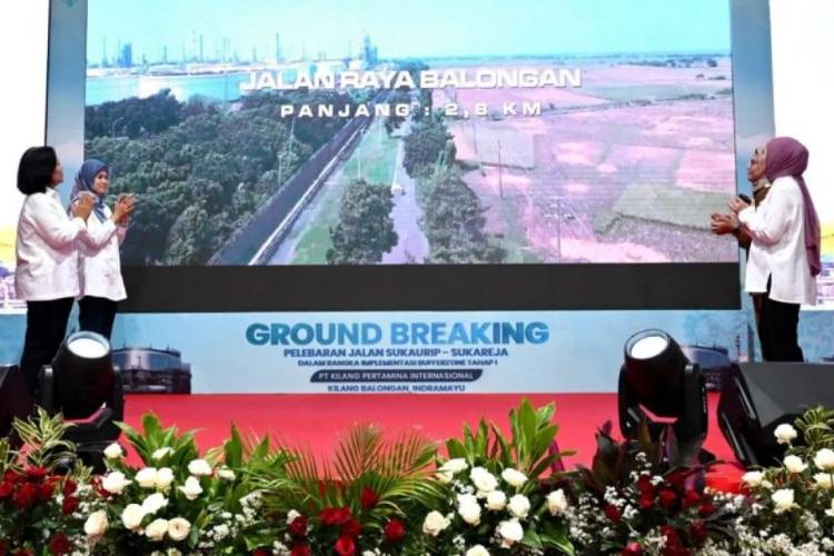 PT Pertamina Lakukan Groundbreaking Area Penyangga Kilang Balongan