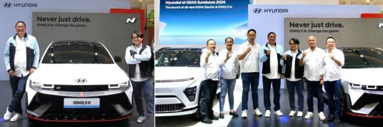 Hyundai Tawarkan Dua Mobil Listrik Terbaru di GIIAS Surabaya 2024