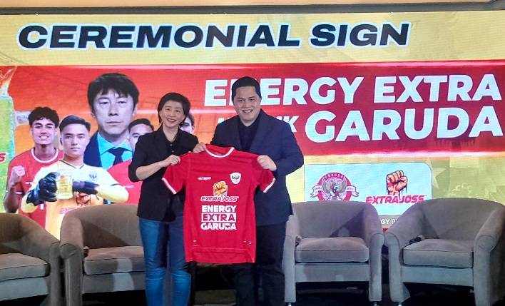 Banyak Perubahan Positif di Era Erick Thohir, Extra Joss Resmi  Jadi Official Energy Drink Timnas Indonesia