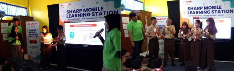 Program Sharp Mobile Learning Station Tingkatkan Minat Literasi Siswa SD